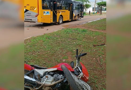 Motociclista de 24 anos morre após ser atropelado por ônibus em Palmas